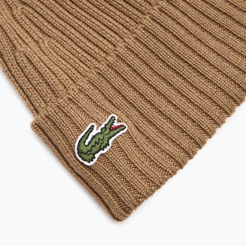 Czapka zimowa Lacoste RB0001 date brown 3