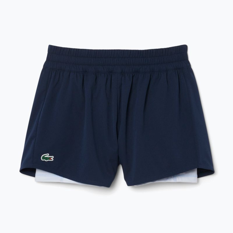 Spodenki tenisowe damskie Lacoste GF9972 navy blue/phoenix blue