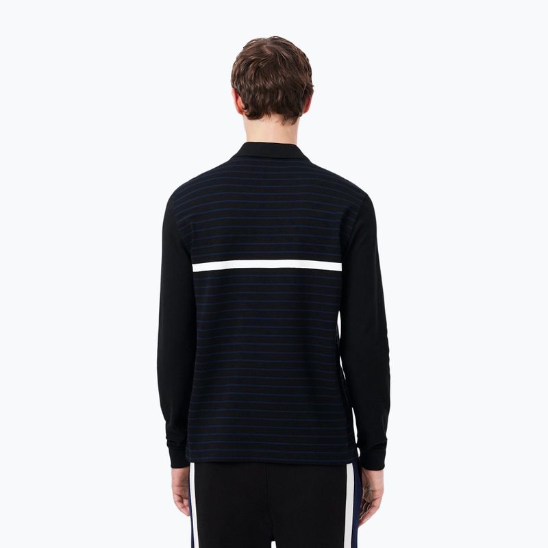 Longsleeve polo męski Lacoste Polo PH9776 black/navy blue 3