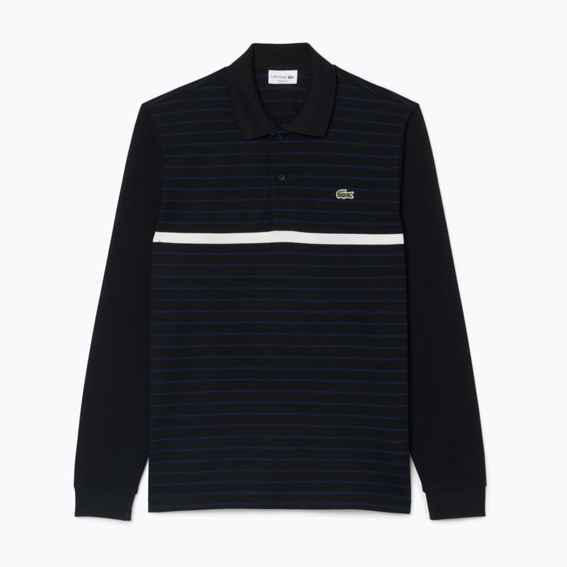 Longsleeve polo męski Lacoste Polo PH9776 black/navy blue 5