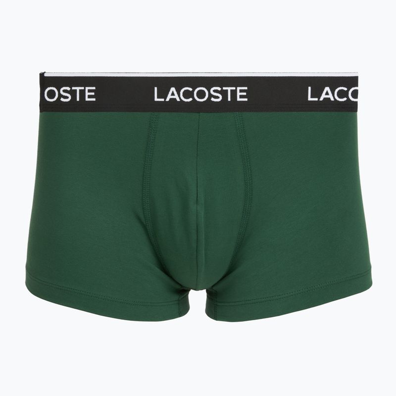 Bokserki męskie Lacoste 5H1300 3 pack black/green 2