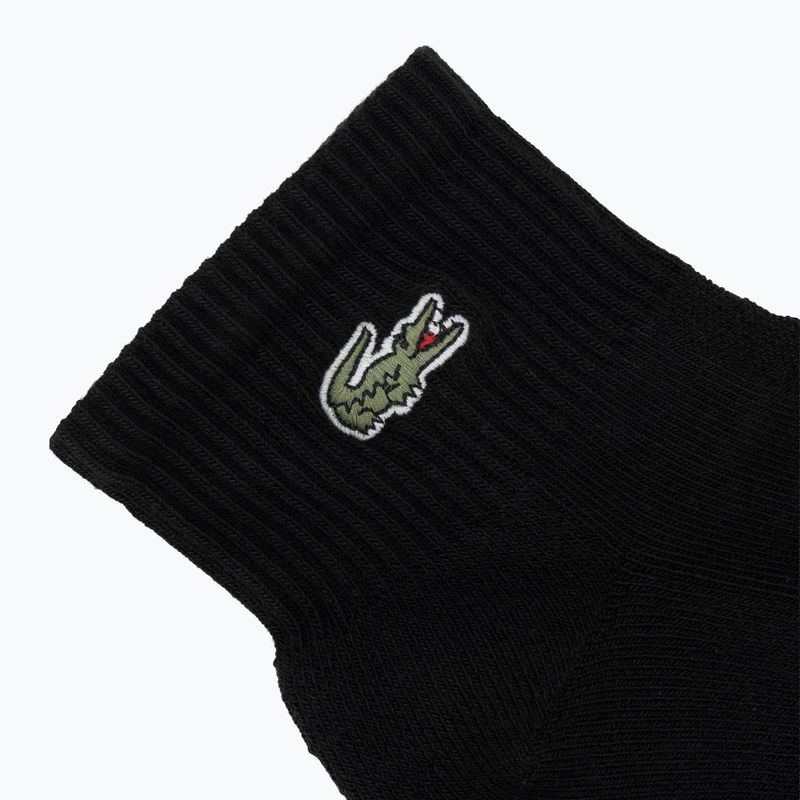 Skarpety Lacoste RA9182 Ankle 3-pak black 3