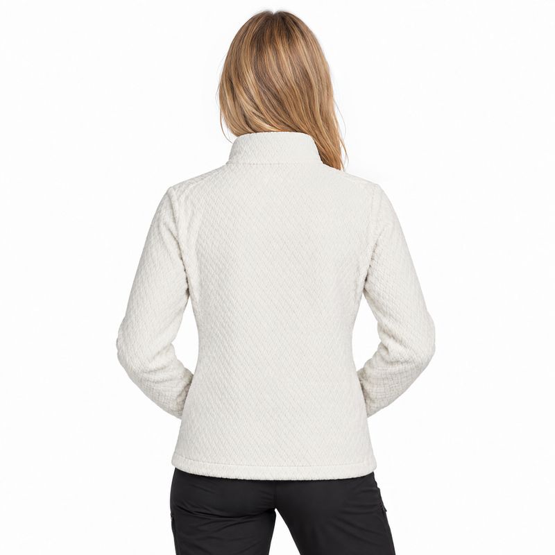Bluza polarowa damska Aulp Becco Coral Fleece white 1 2