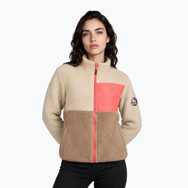 Bluza polarowa damska Aulp Vista Sherpa taupe 1