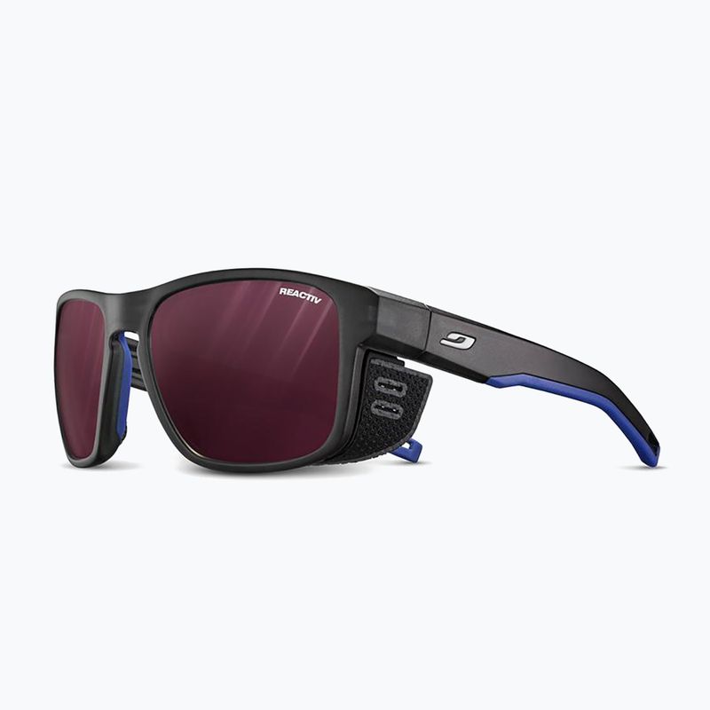 Okulary przeciwsłoneczne Julbo Shield M Reactiv High Contrast translucent black/blue/white