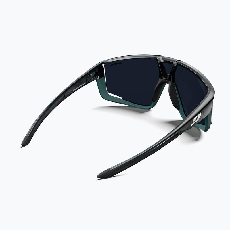 Okulary przeciwsłoneczne Julbo Fury Reactiv Performance shiny translu black/matt green 5