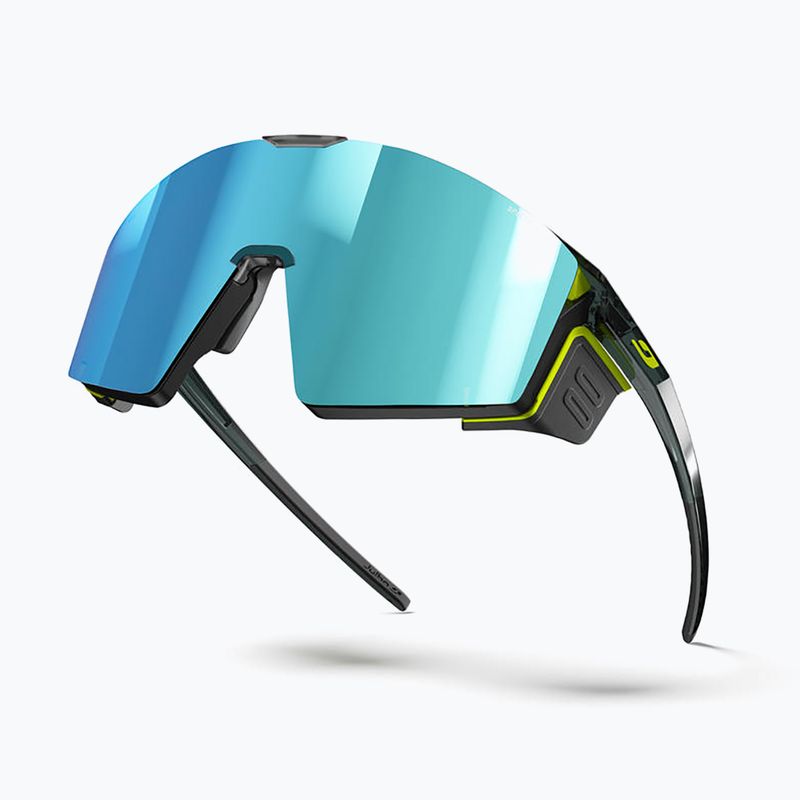 Okulary przeciwsłoneczne Julbo Edge Cover Polarized HD matt fluorescent yellow/shiny trans black 4