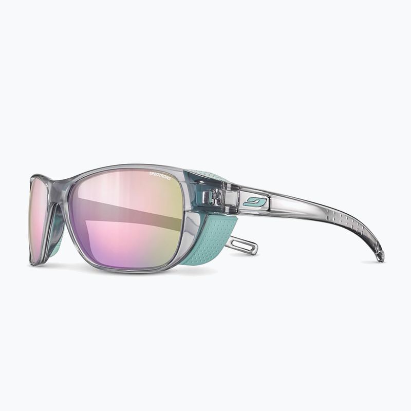 Okulary przeciwsłoneczne Julbo Camino M Spectron shiny translu light gray/mint