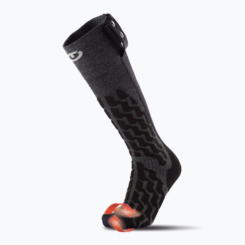 Skarpety ogrzewane Therm-ic Powersocks Heat Fusion Uni grey/ black 10