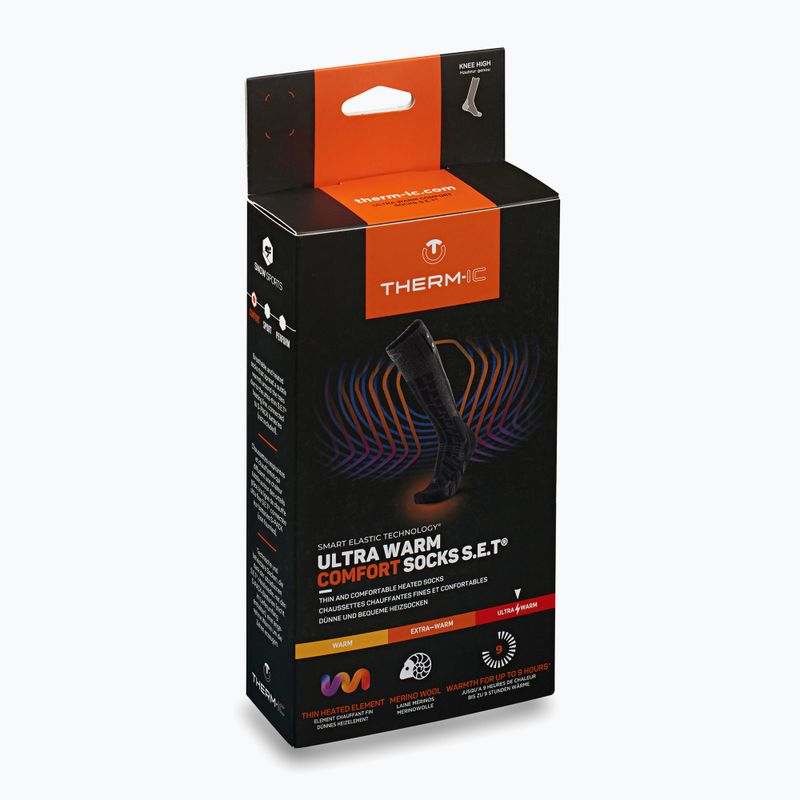 Skarpety ogrzewane Therm-ic Comfort Socks S.E.T grey/ black 17