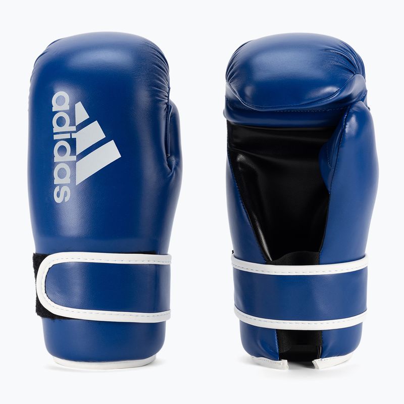 Rękawice bokserskie adidas Point Fight niebieski/biały 4