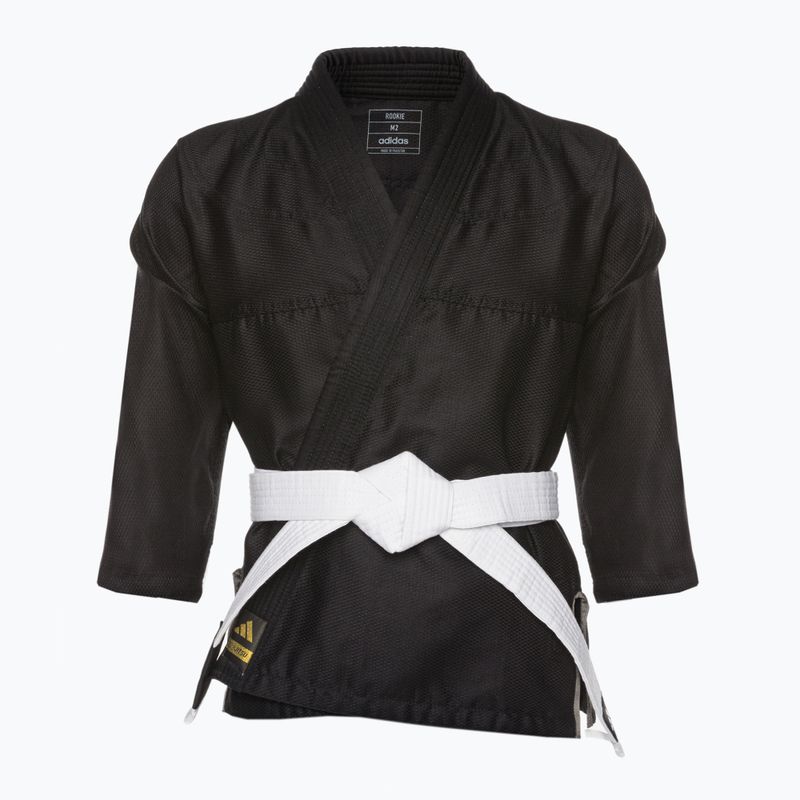 GI do brazylijskiego jiu-jitsu dziecięce adidas Rookie black/gold 2