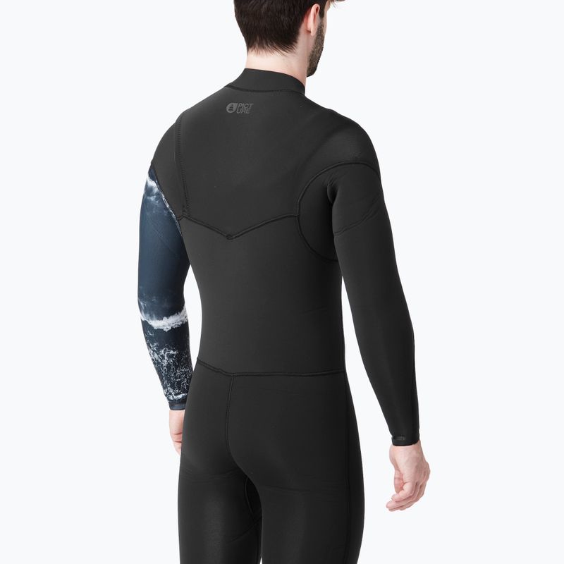 Pianka do pływania męska Picture Equation Print 4/3 mm Front Zip black 9