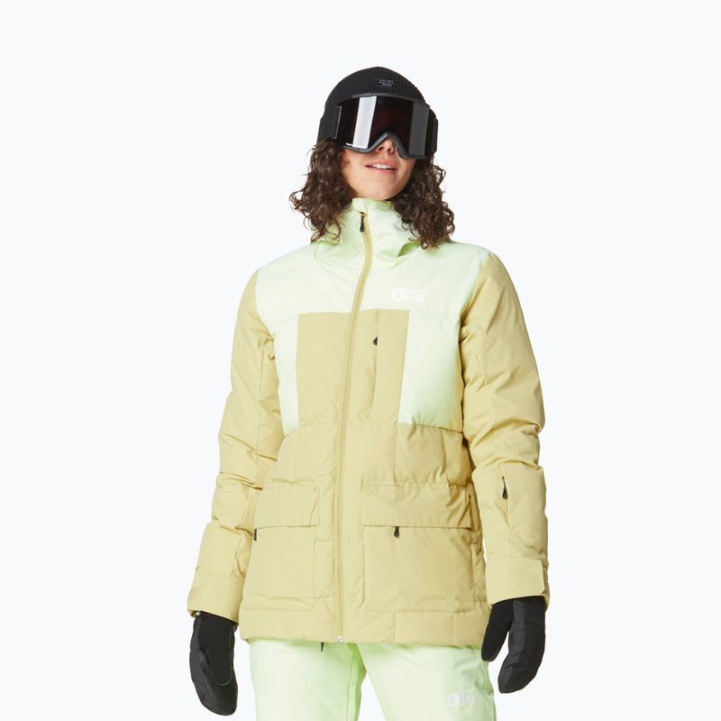 Kurtka narciarska damska Picture Face It lime/cream hemp