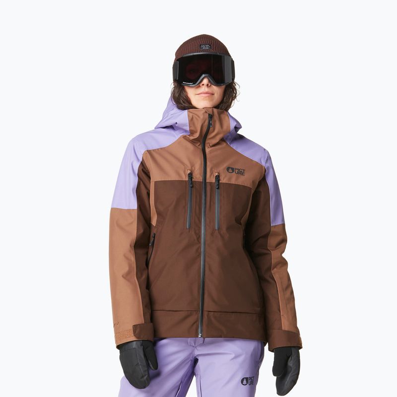 Kurtka narciarska damska Picture Exa paisley/cocoa/chicory