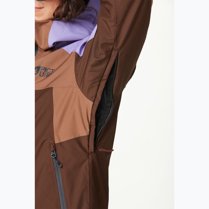 Kurtka narciarska damska Picture Exa paisley/cocoa/chicory 5