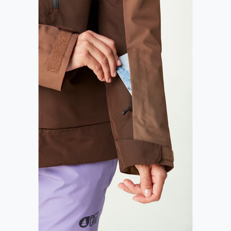 Kurtka narciarska damska Picture Exa paisley/cocoa/chicory 7