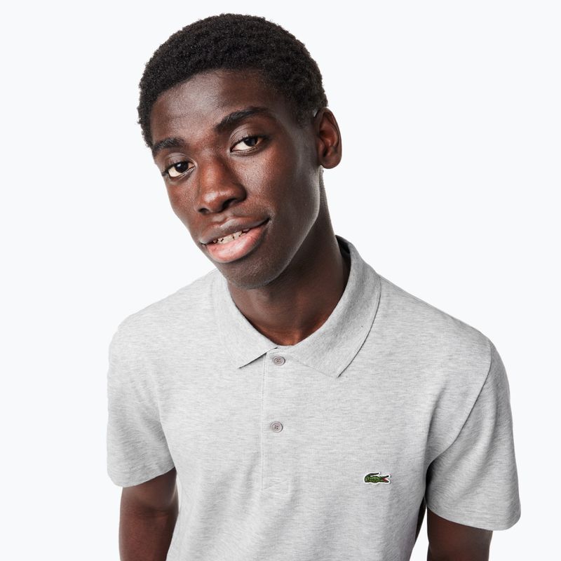 Koszulka polo męska Lacoste DH0783 silver chine 4