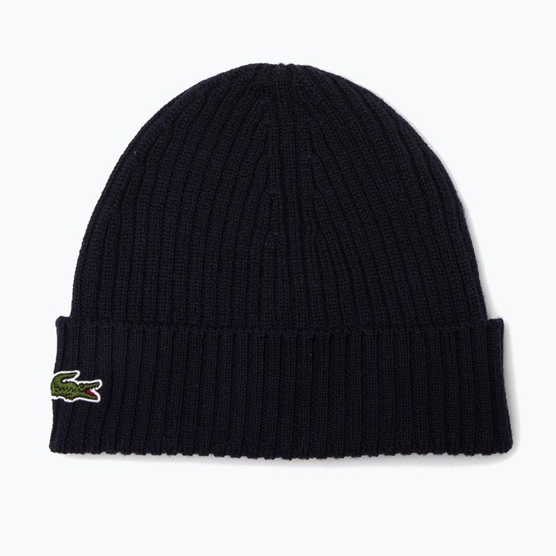 Czapka zimowa Lacoste RB0001 navy blue