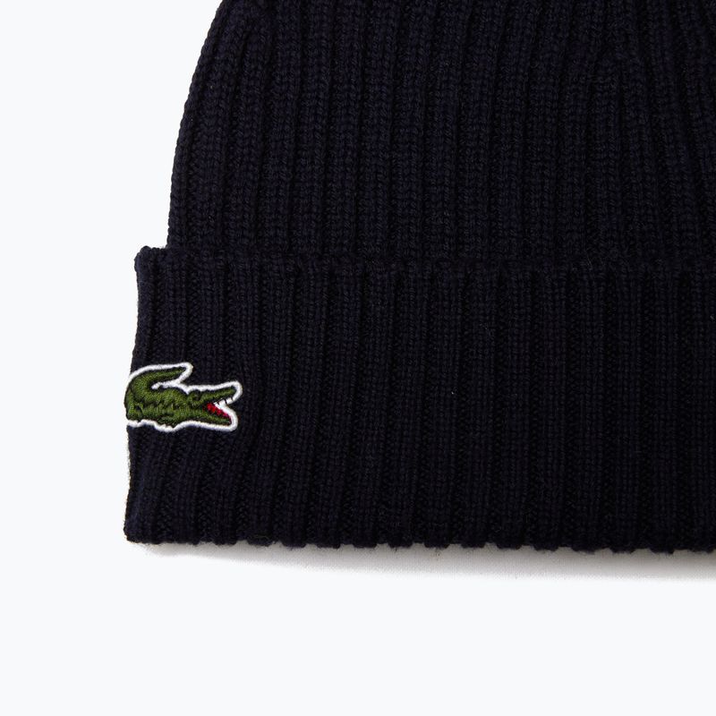 Czapka zimowa Lacoste RB0001 navy blue 2