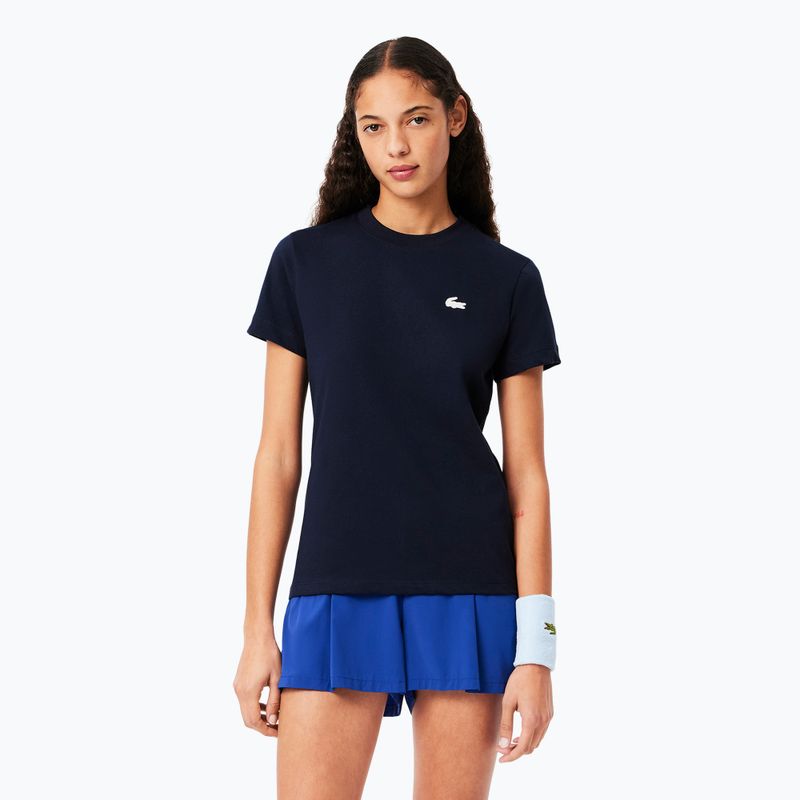 Koszulka damska Lacoste TF9246 navy blue