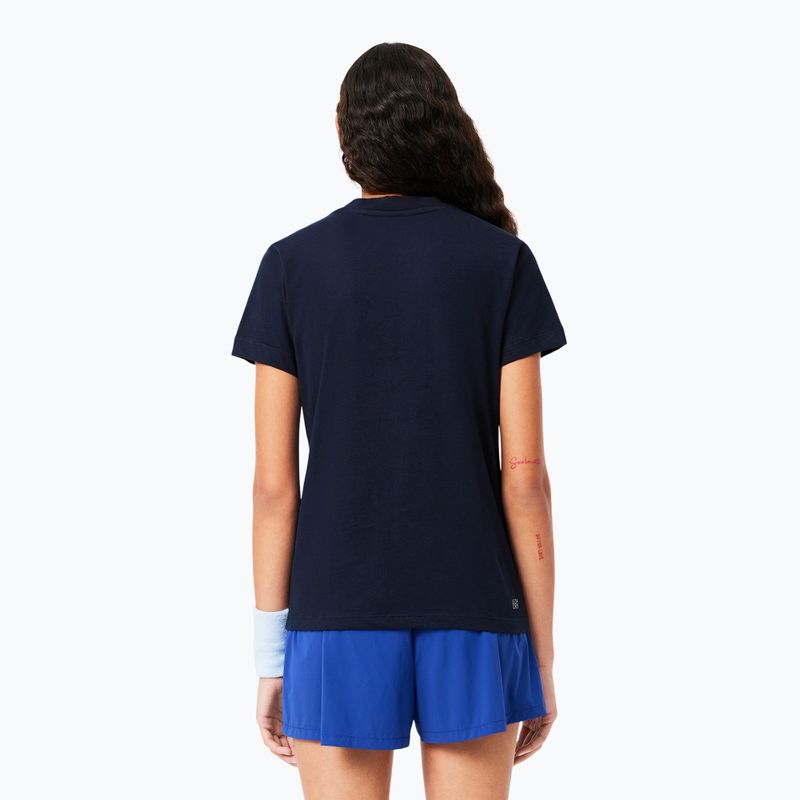 Koszulka damska Lacoste TF9246 navy blue 3