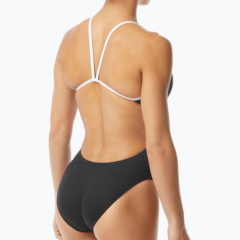 Strój pływacki jednoczęściowy damski TYR Hexa Cutoutfit black/white 5