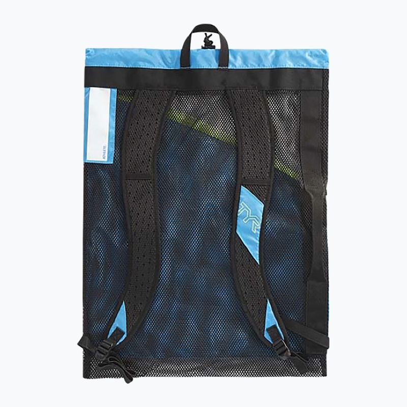 Worek pływacki TYR Elite Team Mesh 40 l blue/yellow 2