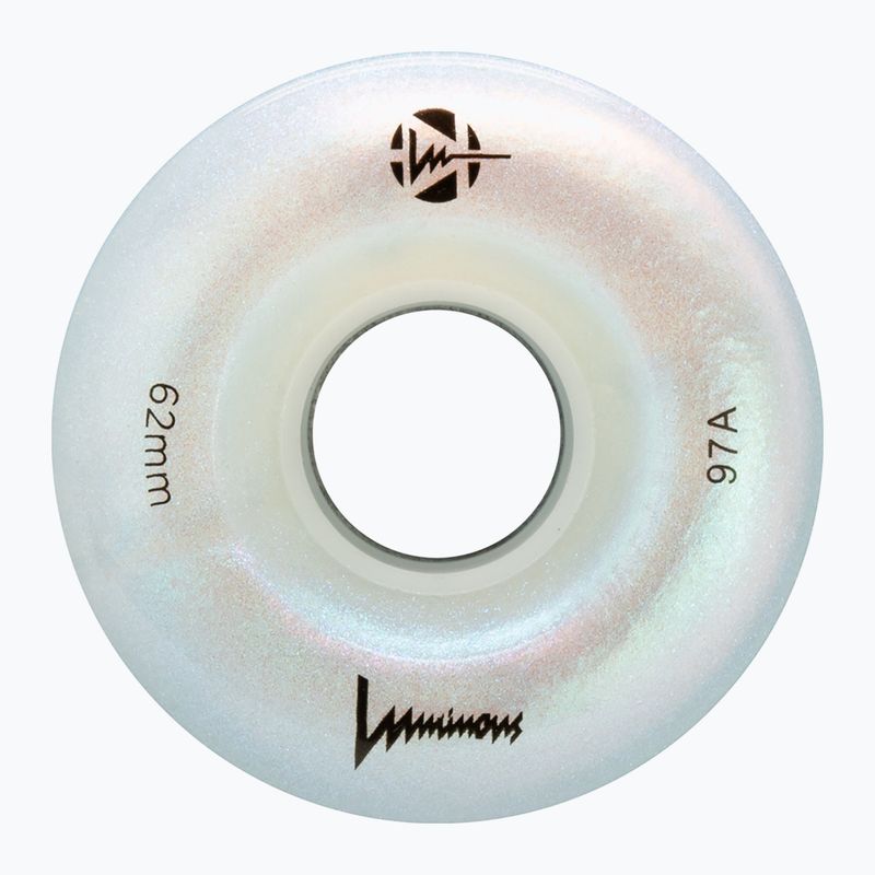 Kółka do rolek FR Skates Luminous Led Quad Wheel 62mm/97A X4 white pearl 3