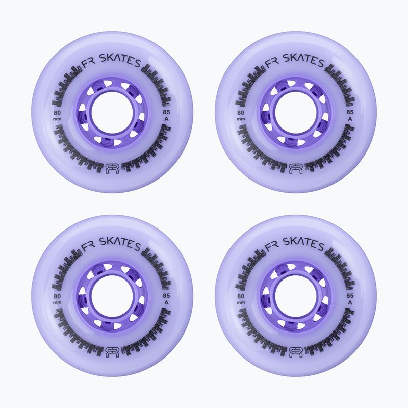 Kółka do rolek FR Skates Downtown Wheel 80mm/85A X4 light purple/purple 2