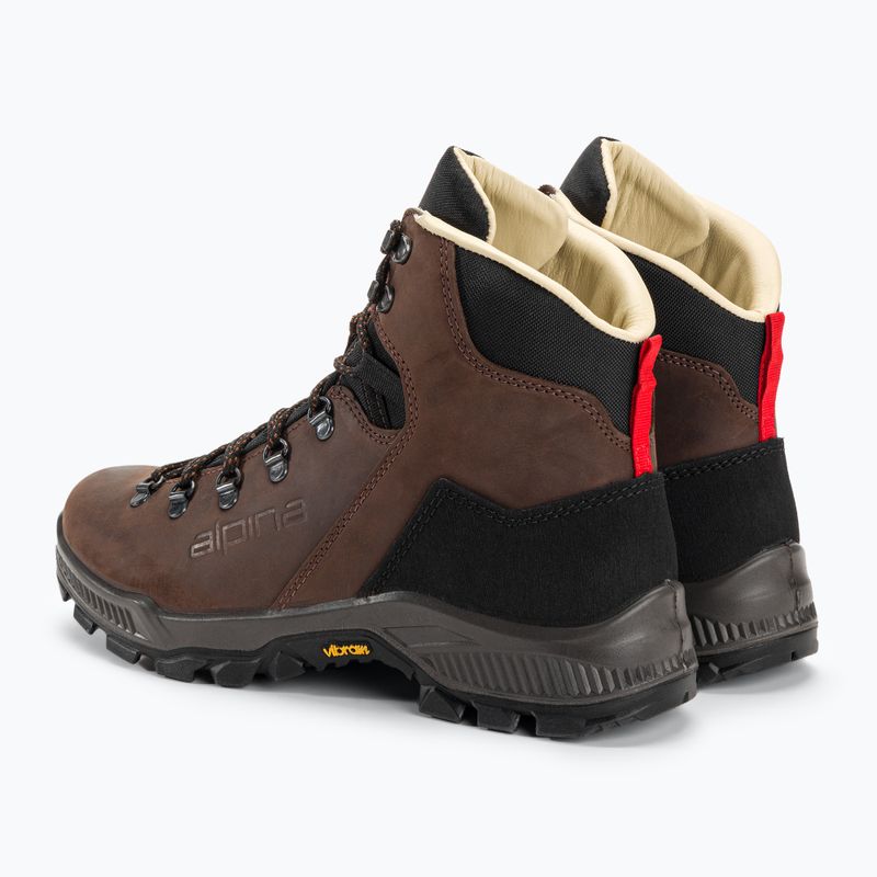 Buty trekkingowe męskie Alpina Prima Mid dark brown 3