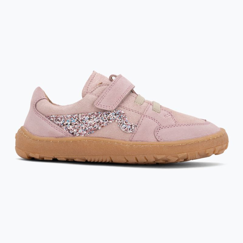 Buty barefoot dziecięce Froddo Splash pink shine 2