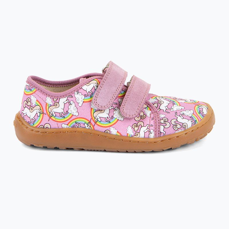 Buty barefoot dziecięce Froddo Canvas white/pink 8