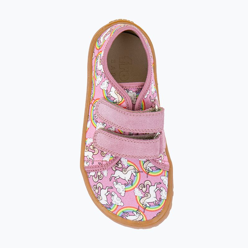 Buty barefoot dziecięce Froddo Canvas white/pink 13