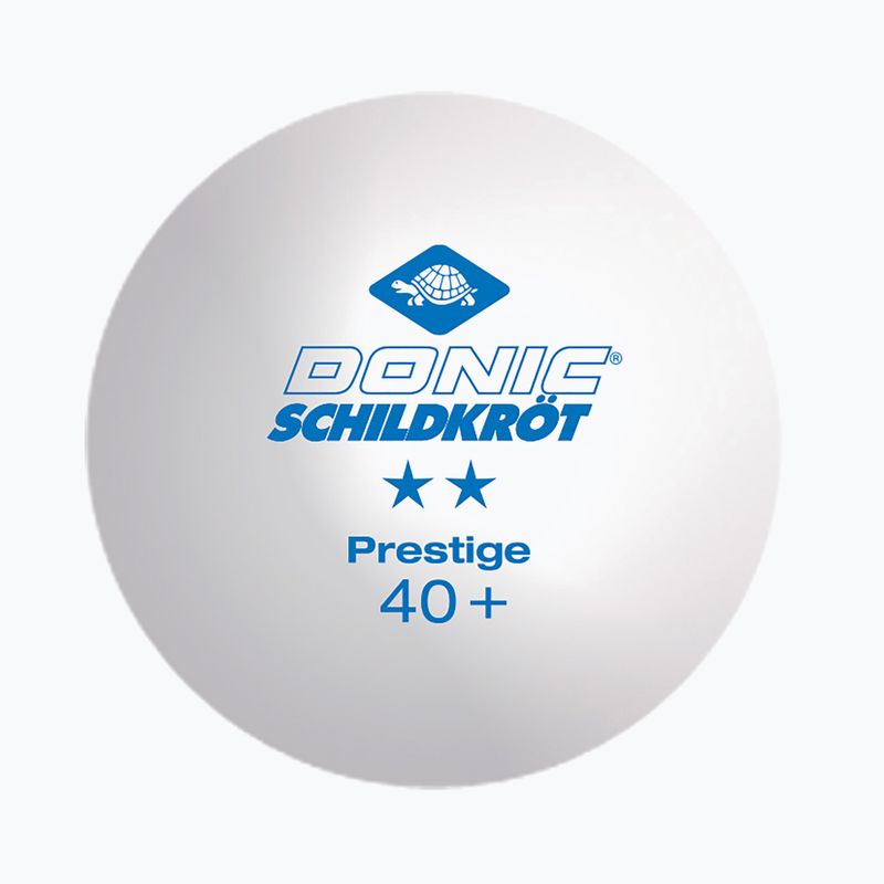 Piłeczki do tenisa stołowego Donic-Schildkröt 2-Stars Prestige Poly 40+ 3szt. white 2
