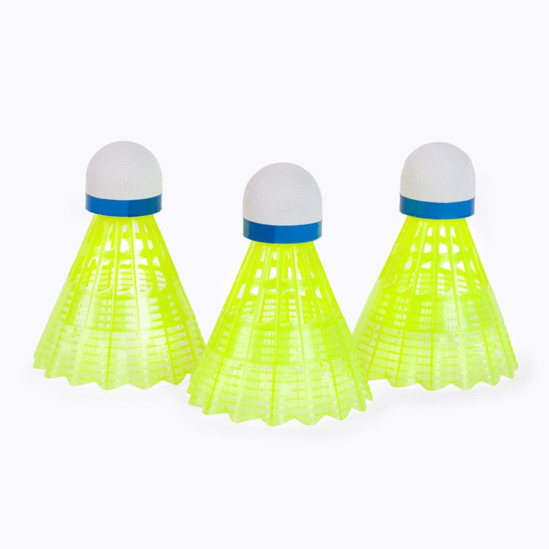 Lotki do badmintona Sunflex Nylon 3XY 3 szt. żółte 53559 2