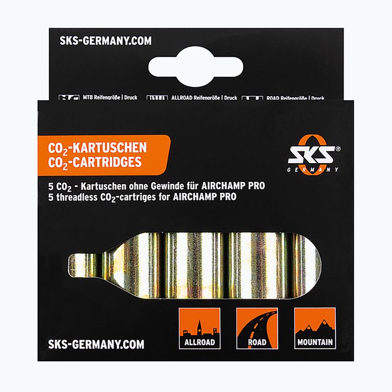 Naboje gazowe do pompki rowerowej SKS Co2 Airchamp Pro 16 g 5 szt.