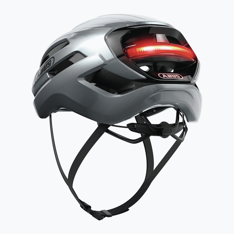 Kask rowerowy ABUS Taipan LED graphite silver 12