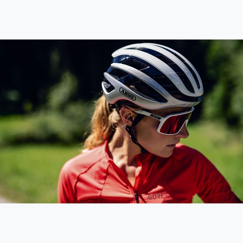 Kask rowerowy ABUS AirBreaker polar white matt 11