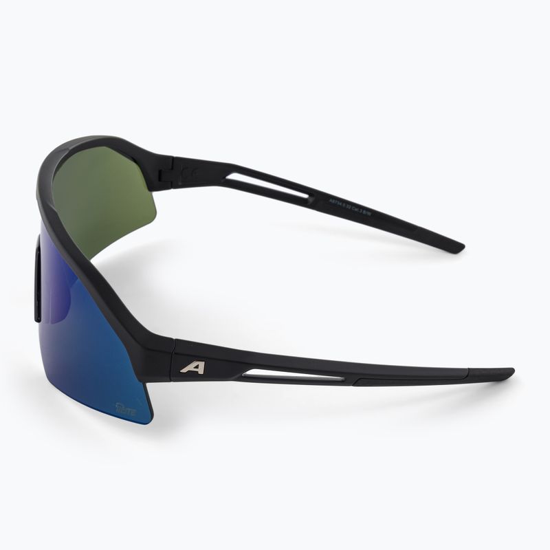 Okulary przeciwsłoneczne Alpina Sonic Q-Lite black matt/ blue mirror 4