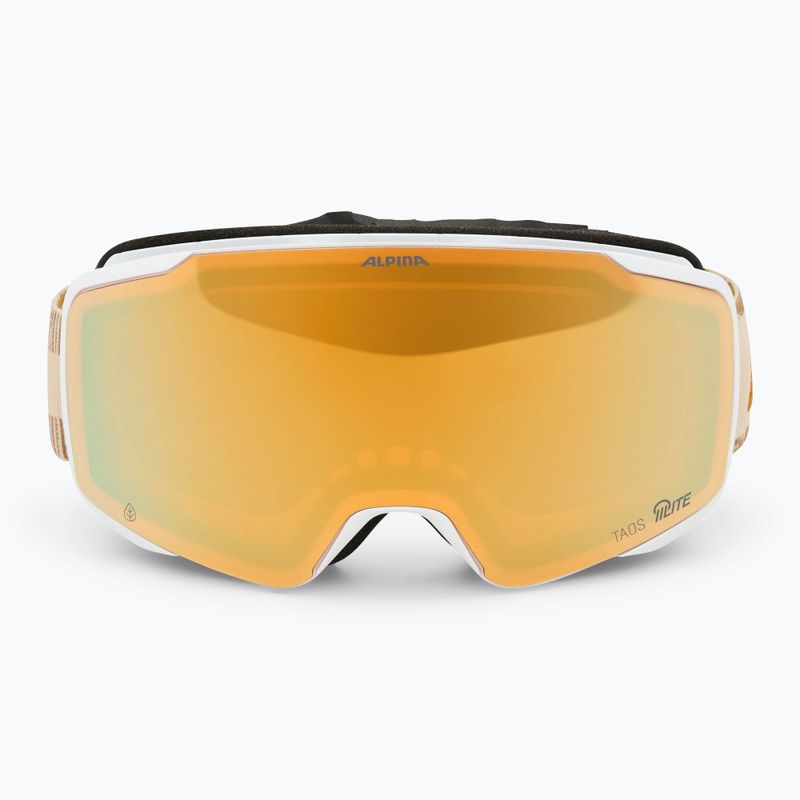 Gogle narciarskie Alpina Taos Q-Lite white/ earth matt/ gold 2