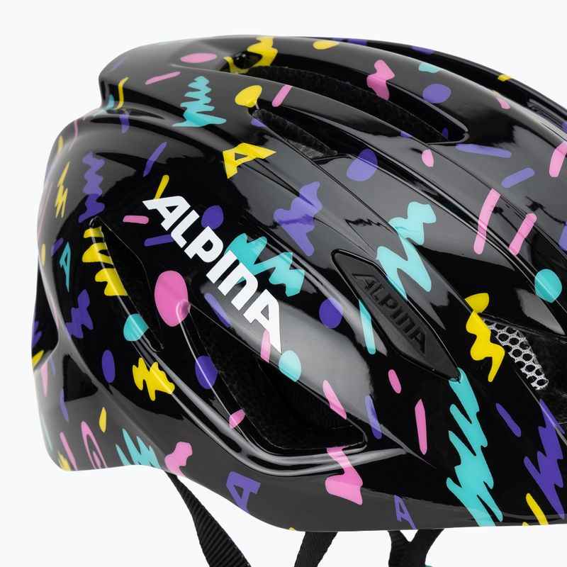 Kask rowerowy dziecięcy Alpina Pico black/confetti gloss 8