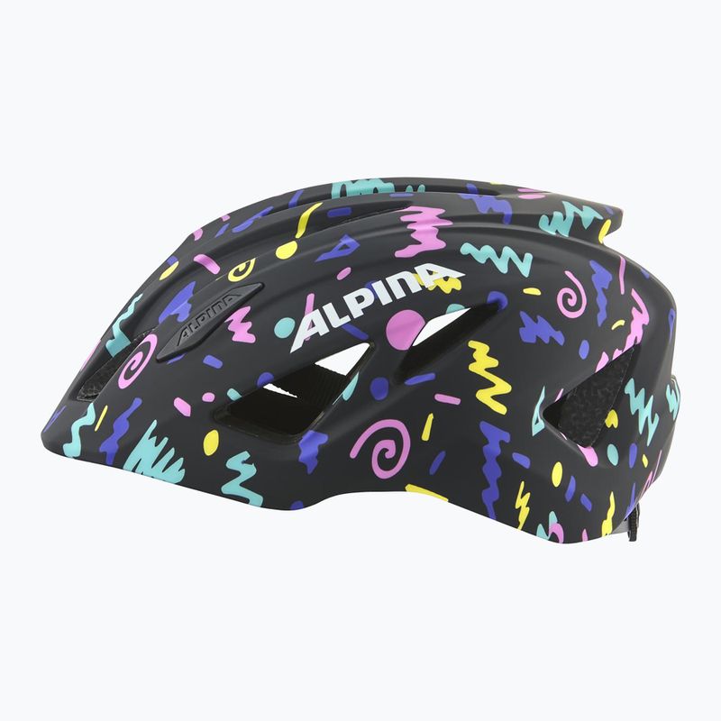 Kask rowerowy dziecięcy Alpina Pico black/confetti gloss 10