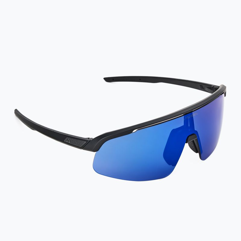 Okulary przeciwsłoneczne Alpina Turbo Pro S Q-Lite black matt/ blue mirror