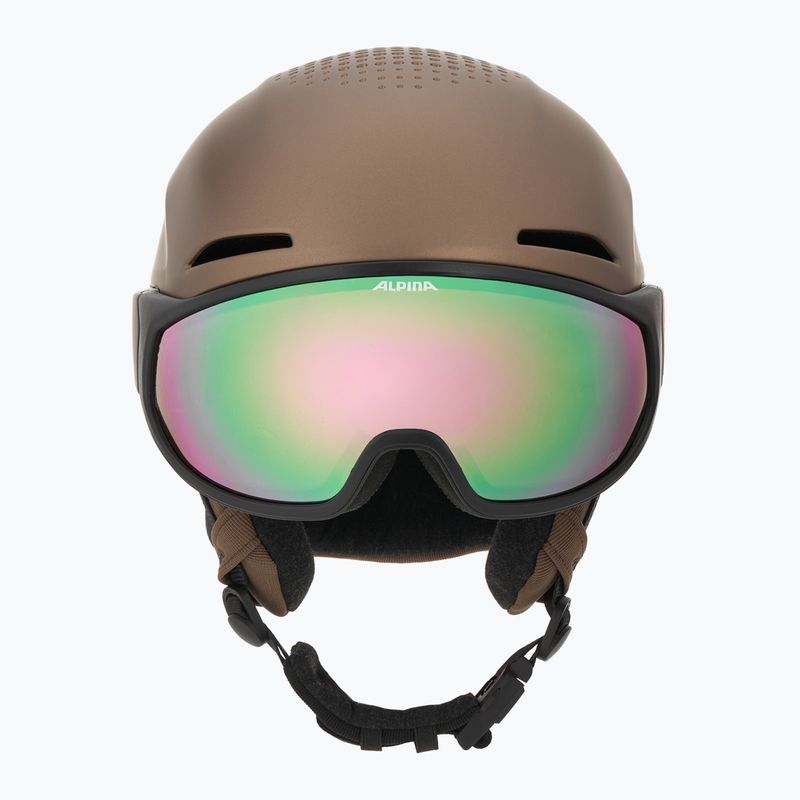 Kask narciarski Alpina Oro QV Mips sepia metallic 2