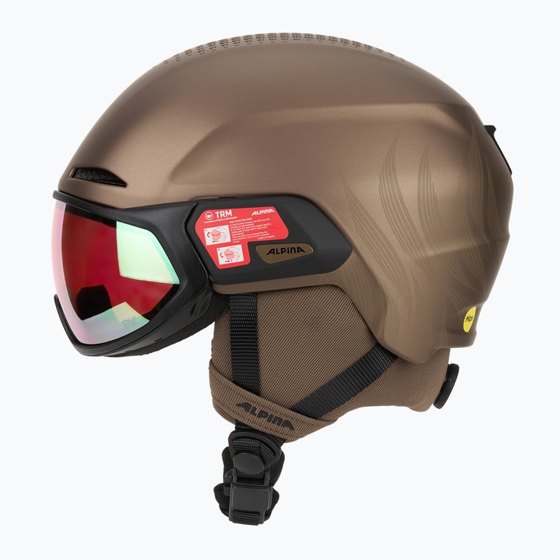 Kask narciarski Alpina Oro QV Mips sepia metallic 3