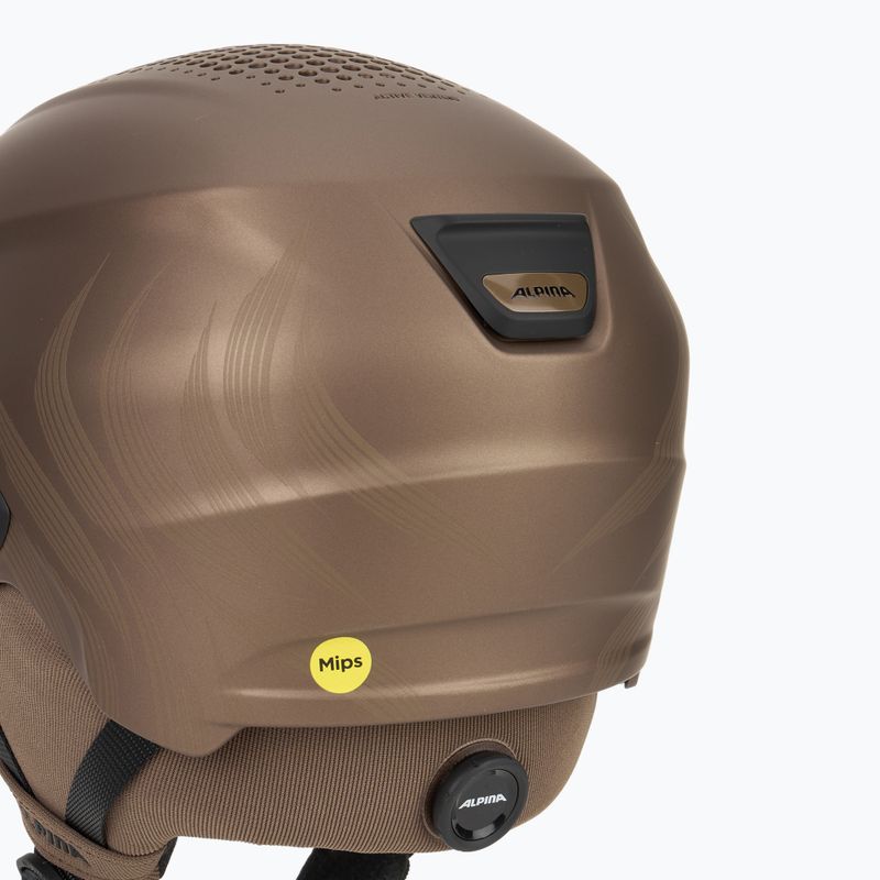 Kask narciarski Alpina Oro QV Mips sepia metallic 8