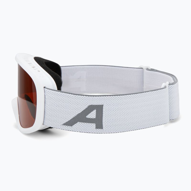 Gogle narciarskie dziecięce Alpina Piney 2.0 white matt/orange 4