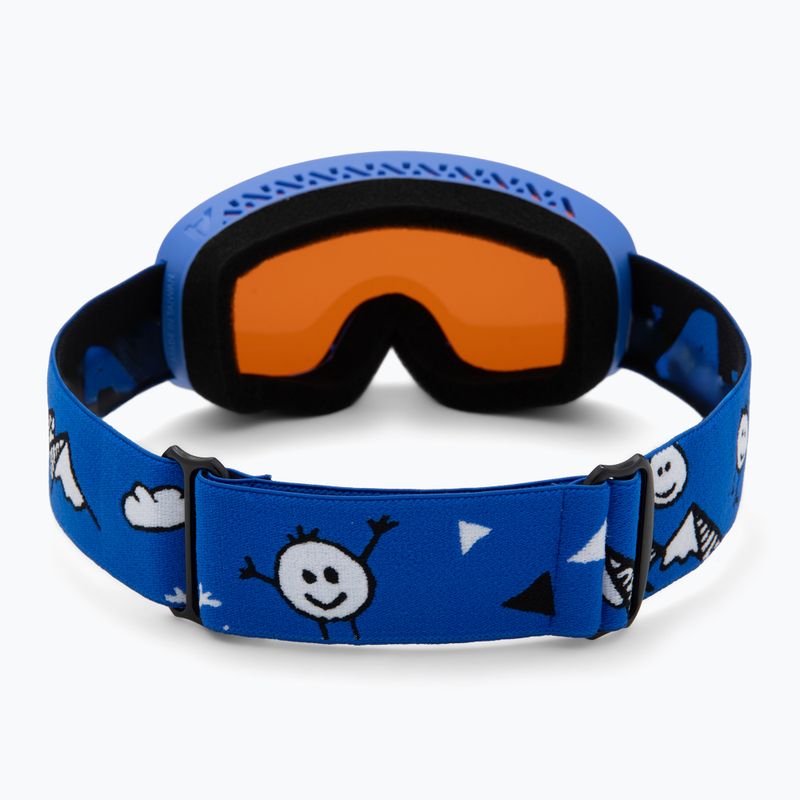 Gogle narciarskie dziecięce Alpina Piney 2.0 blue matt/orange 3
