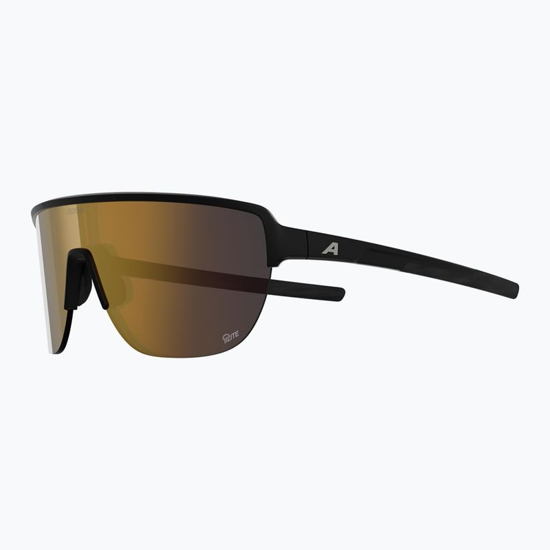 Okulary przeciwsłoneczne Alpina Ram 2.0 Q-Lite black matt/gold mirror 4